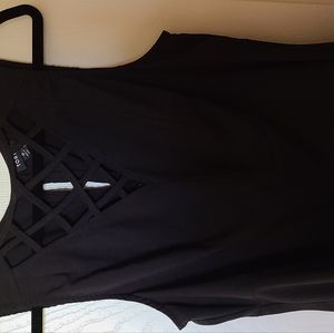 Torrid black peplum top